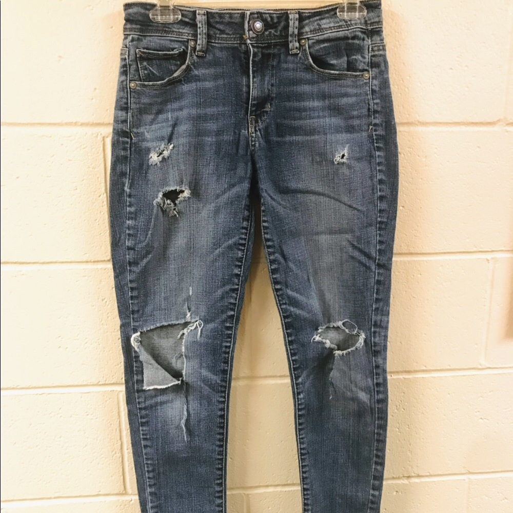 American Eagle ripped jeans